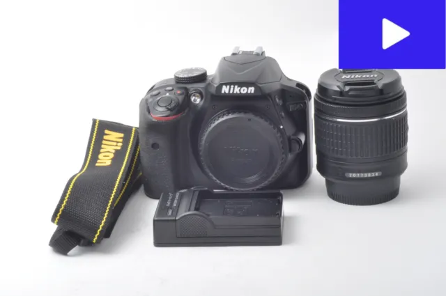 MINT Nikon d3400 24.2MP + AF-P DX NIKKOR 18-55mm f/3.5-5.6G VR From Japan #CL023