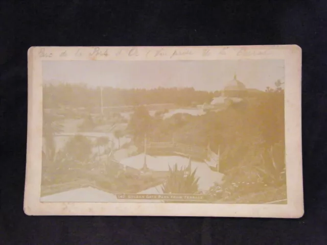 " Photography Albuminous 19th Th Century Golden Gate Park With G Mc Donald "