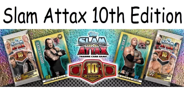 Topps WWE Slam Attax 10a Edición Estera de Anillo Reliquias Recuerdos Esteras Reliquias 2