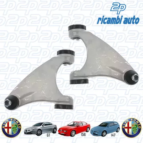 Kit 2 Bracci Trapezi Superiori Ant Sx/Dx Alfa 156 2.4 Jtd 175 Cv Dg1390Dg1391