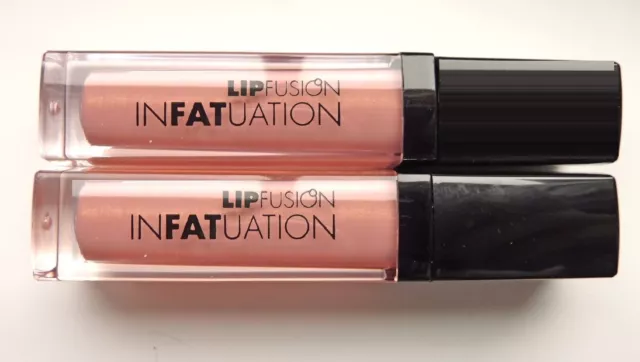 1x Fusion Beauty Lipfusion Infatuation Liquid Plumping Lipstick -Angelic (Nude)