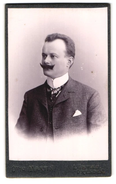 Fotografie Otto Martin, Dresden-Löbtau, Reisewitzerstr. 18, Junger Herr im kari