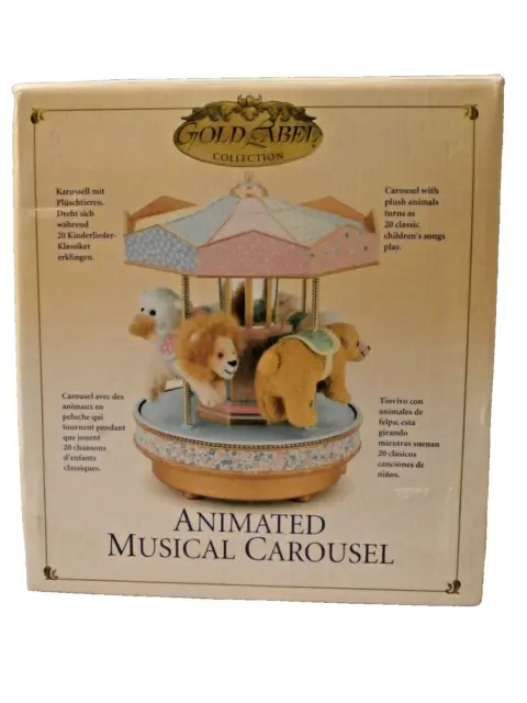 Child's Room Mr. Christmas Gold Label Collection The Musical Carousel-SEE VIDEO