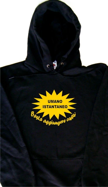 Umano Istantaneo. Basta a Felpa con Cappuccio Simpatica