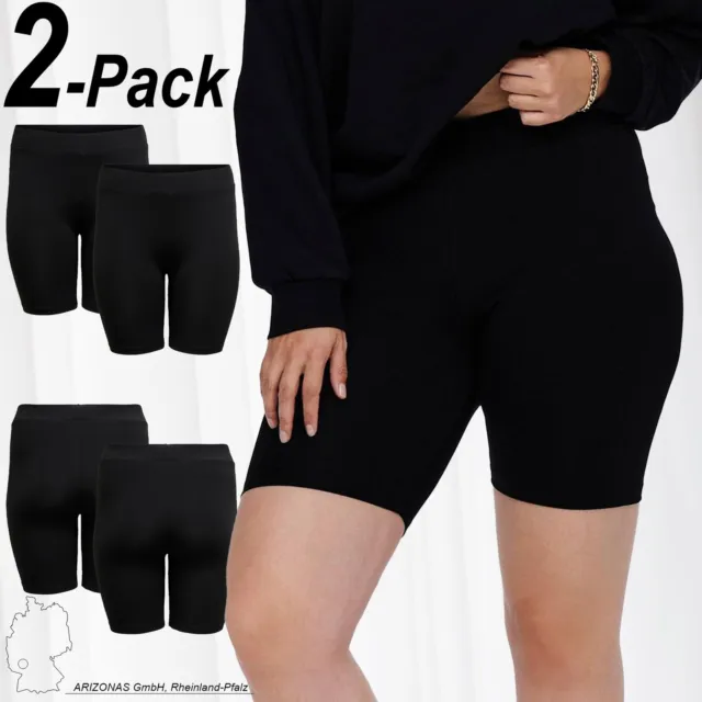 ONLY CARMAKOMA Women Leggings 2-Piece Pack Shorts Pants Plus Size NEW CARTIME