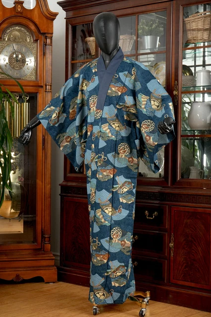 Dear Vanilla Japanese Juban Undergown Men's Kimono Authentic Vintage Japan Made