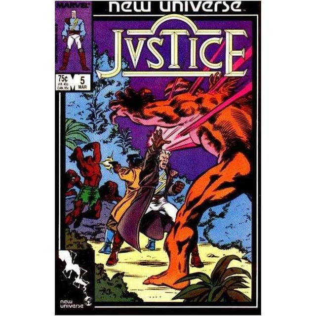 Justice (1986 series) #5 in Very Fine minus condition. Marvel comics [x^