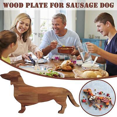 Divertidas bandejas para servir de madera en forma de perro bocadillos para té platos decorativos '