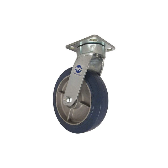 RWM 65-RAB-0620-S-EHT Kingpinless Plate Caster,Swivel,615 lb.