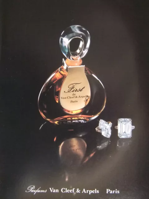 Publicité De Presse 1989 First Le Parfum Van Cleef & Arpels Paris