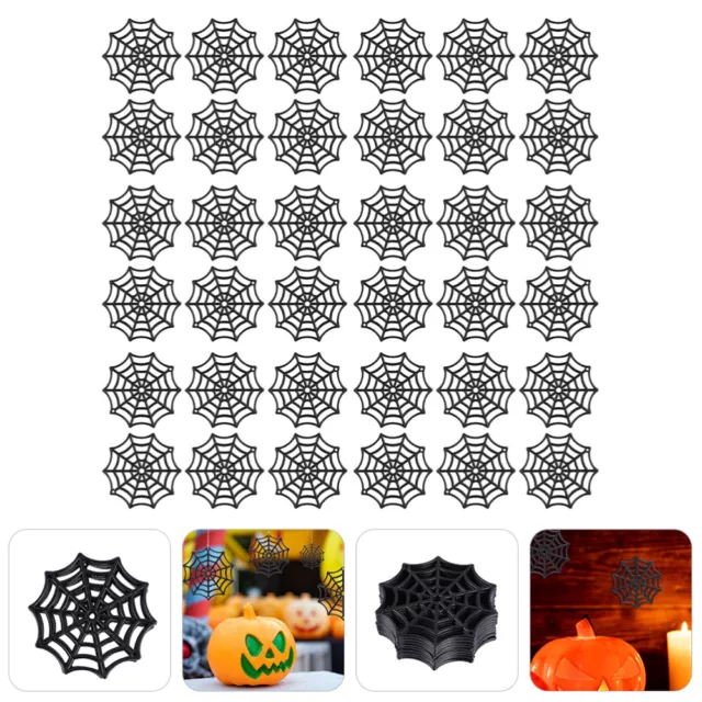 100 Pcs Plastik Spinnennetz Aus Kunststoff Halloween-Spinne Halloween-Dekor 3