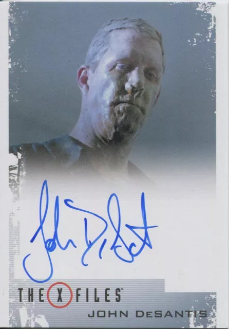 X Files Seasons 10 & 11 Autograph Card John DeSantis as Band-Aid Nose Man