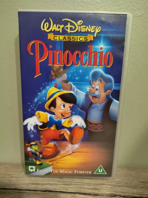 Pinocchio (PAL VHS) Walt Disney Classics VGC FREE P&P