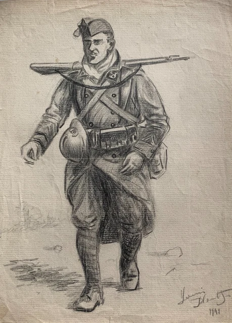 Gravure Signée Valentin Le Campion - Scène D'auberge Avec Mousquetaires - Reproduction