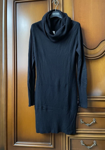 BY PAPRIKA mini abito maxi maglia aderente tubino NERO tg UNICA intimissimi