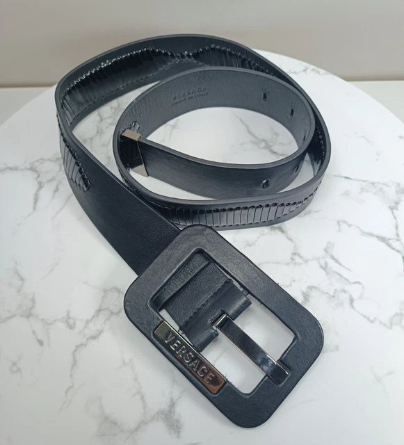 Ceinture En Cuir Marron Designer Trussardi Jeans - Taille 85 Cm (XL) - Boucle Classe - Neuf Avec étiquettes