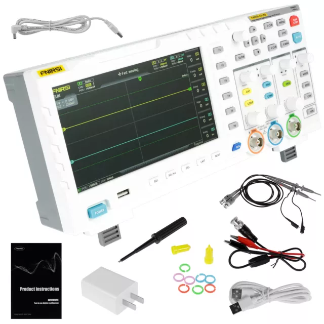 Digital Storage Oscilloscope 7inch LCD Display Professional 1014D Oscilloscope☌