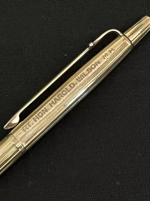 Harold Wilson’s Pen CARAN d’ACHE Gold Plated Madison Ballpoint -Great Provenance