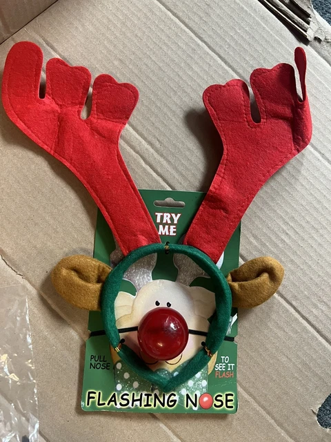 light up reindeer nose and ears