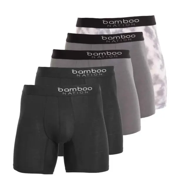 Step One Men's Bamboo Underwear Boxer Brief - Ice Cubes: Ice Cubes 6XL