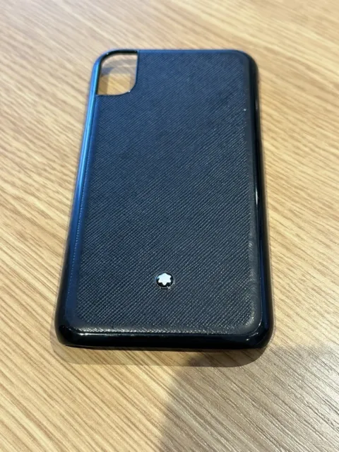 Genuine Montblanc Black iPhone XR 11 Hard Shell Phone Case