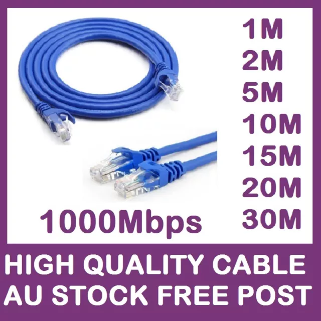 Ethernet Network Lan Cable 10/100/1000Mbps CAT6 0.5m 1m 2m 3m 5m 10m 15m 20m 30m