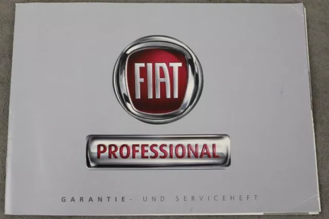 Fiat  Garantie- und Serviceheft  PROFESSIONAL "OHNE Einträge" Stand: Jan. 2017