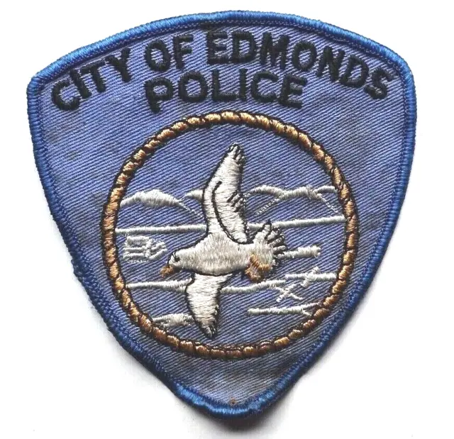 Vintage City of Edmonds Washington Police Patch -  OBSOLETE!!