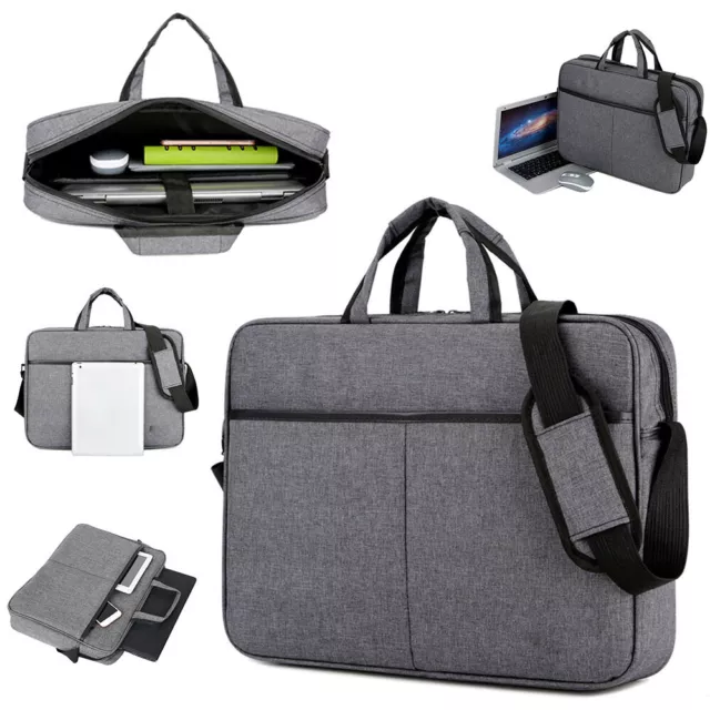 15.6 inch Laptop PC Waterproof Shoulder Bag Carrying Soft Notebook Case Cover UK