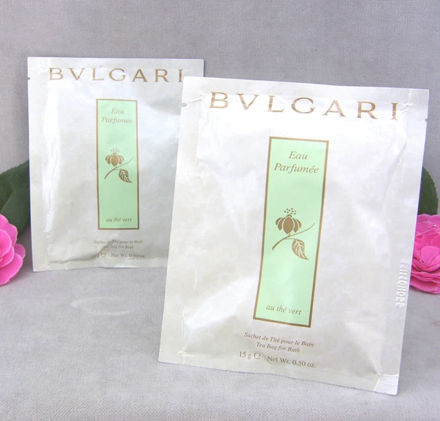 BVLGARI Eau Parfumee Au the Vert Tea bag For Bath 🎀 2 x 15 g