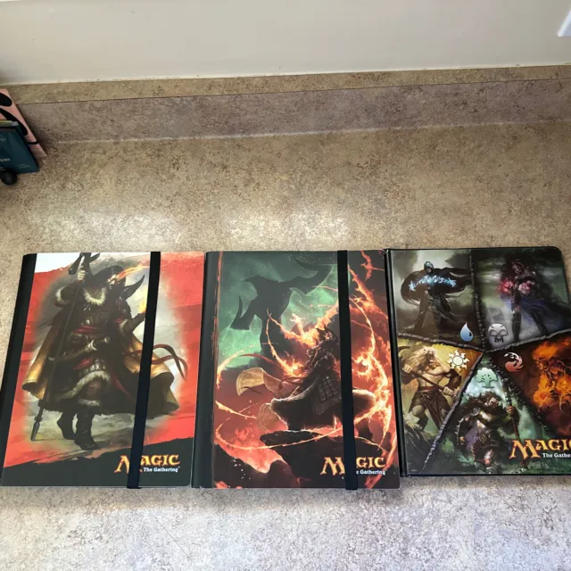 Magic The Gathering Ultra Pro Binder Lot Of 3. Excellent