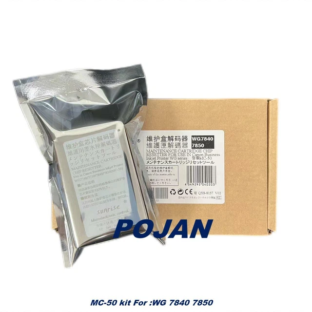 1SET CHIP + Resetter kit Fit For CANON MC-50 Maintenance Tank Chip WG7840 WG7850