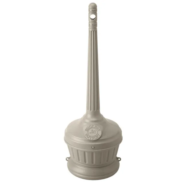 Smoker's Outpost Patio Cigarette Receptacle - Beige (Free Shipping at your door)