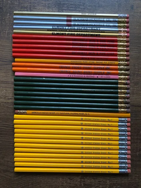 Vintage 34 Pencils - Advertising - Gimbel Brothers - US Steel - See Description