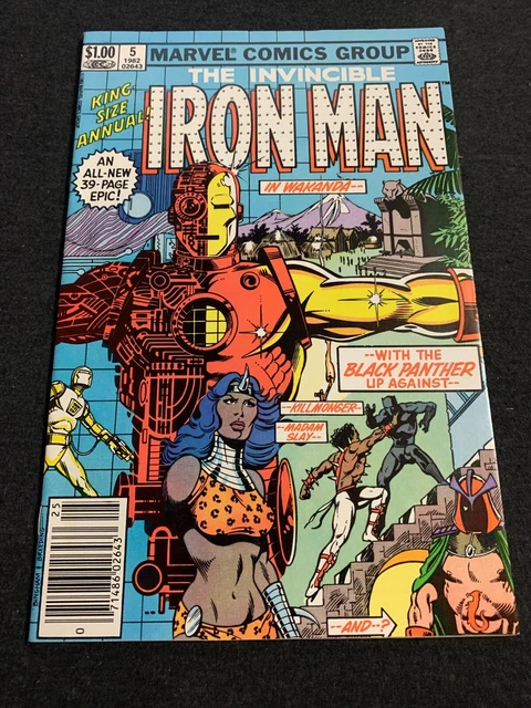 The Invincible Iron Man Annual #5 1st Madame Slay appearance MARVEL High Grade
