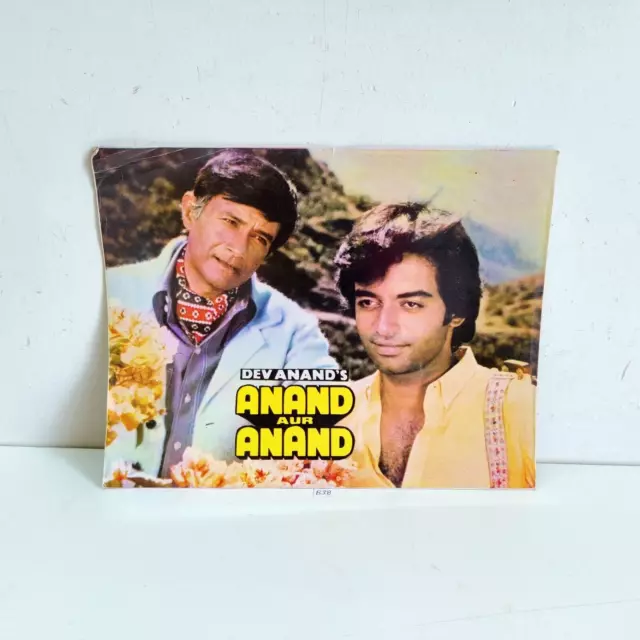 1984 Vintage Dev Anand Rakhee Raj Babbar Anand Aur Anand Film Broschüren B38