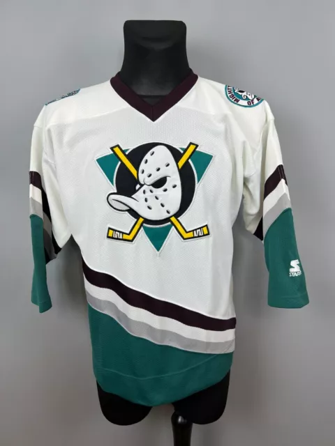 Vintage Starter NHL Hockey Jersey Anaheim Mighty Ducks 90's Youth Size S/M  Quack