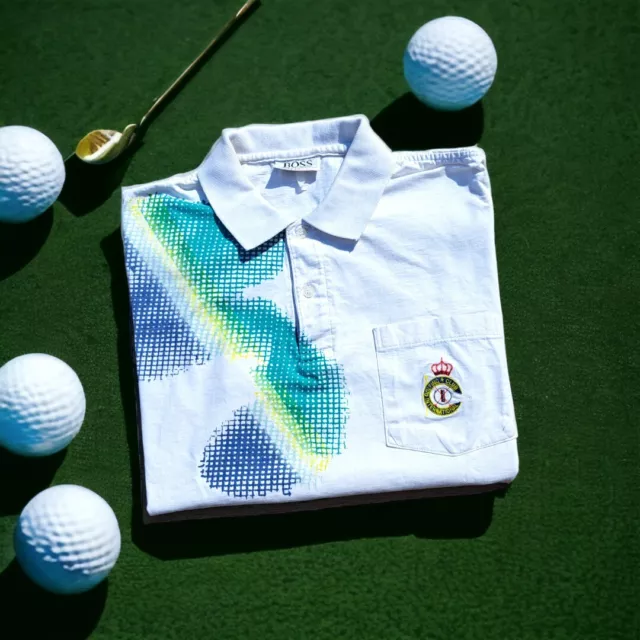 Hugo Boss polo Golf Club vintage 90S taglia L(veste una M