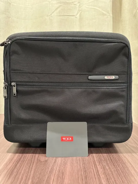 Tumi Alpha Compact 2 Wheeled Laptop Bag Carry On Luggage - Black 16"
