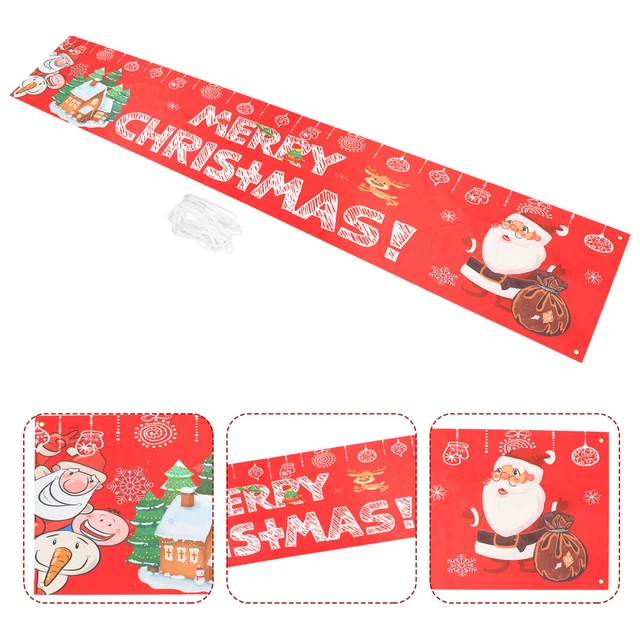Frohe Weihnachten Banner Weihnachtsgarten Hängende Dekor Weihnachten