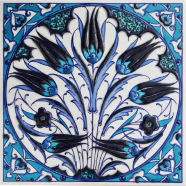 Azulejos decorativos turcos 100 % hechos a mano de 8"" x 8"" azulejos de pared de baño y cocina