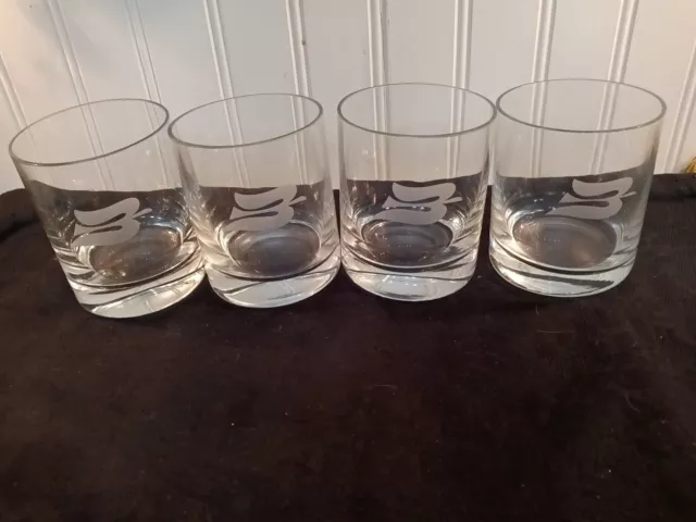 Vintage Royal Viking Cruise Line 10 Oz Whiskey Rocks Glass Set Of 4