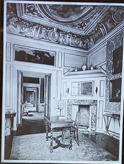 Volery Room, Ham House, Surrey, England, Magic Lantern Glass Slide