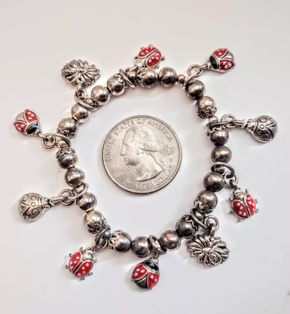 Ladybug charm bracelet