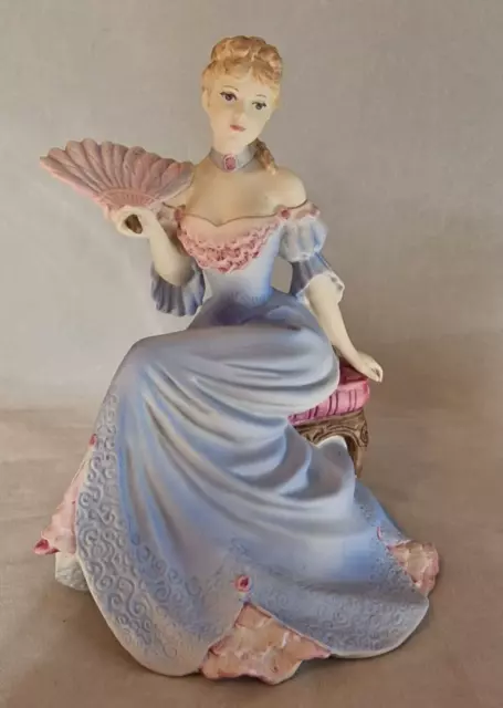 Vintage Coalport Porzellanfigur, Age of Elegance, Chelsea Empfang