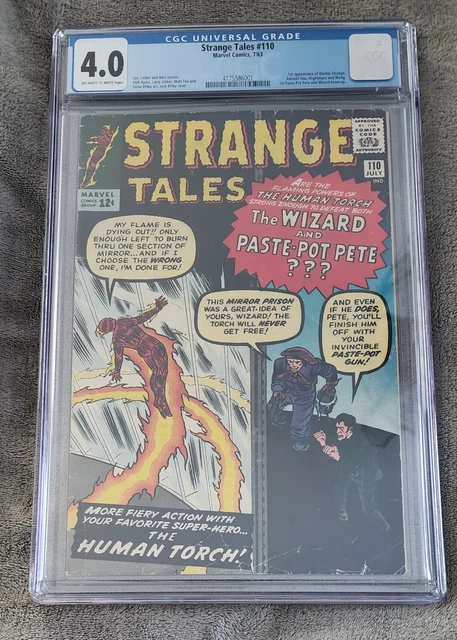 Strange Tales #110 Cgc 4.0 Marvel Comics 1963 1St App. Doctor Strange