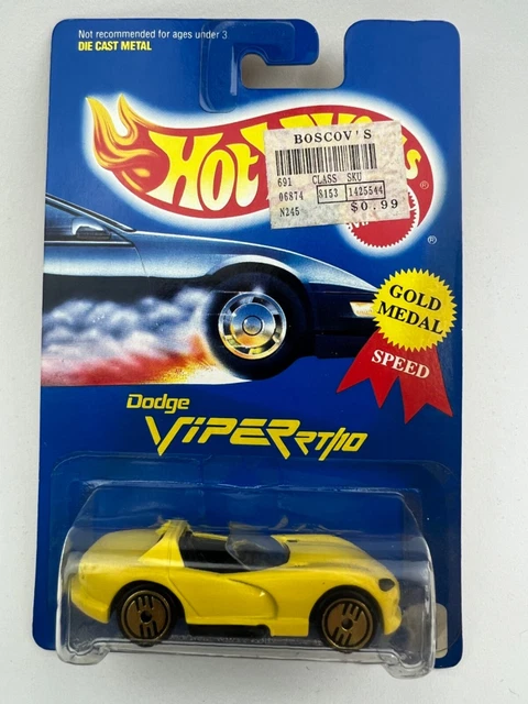 Hot Wheels Red Dodge Viper RT/10 #210 – 1:64 Scale Die-Cast Car With Silver Ultra Hots Wheels - View #5