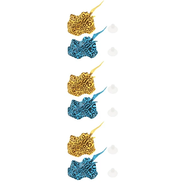 6 Pcs Poisson Artificiel En Silicone Décoration D'intérieur