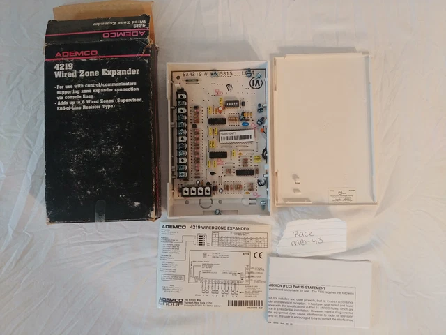 Honeywell/Ademco 4219 Wired 8 Zone Expander NEW OLD STOCK