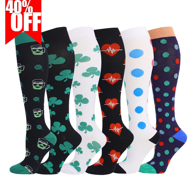Compression Socks Stockings Womens Mens Knee High Medical 20-30 mmHG S/M-X/XL